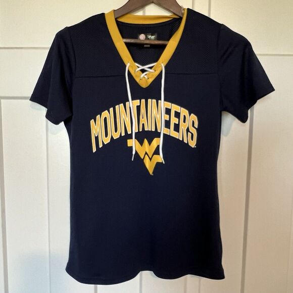 Women's West Virginia Mountaineers Shirt G3 4Her by Carl Banks Size Small - Picture 2 of 8